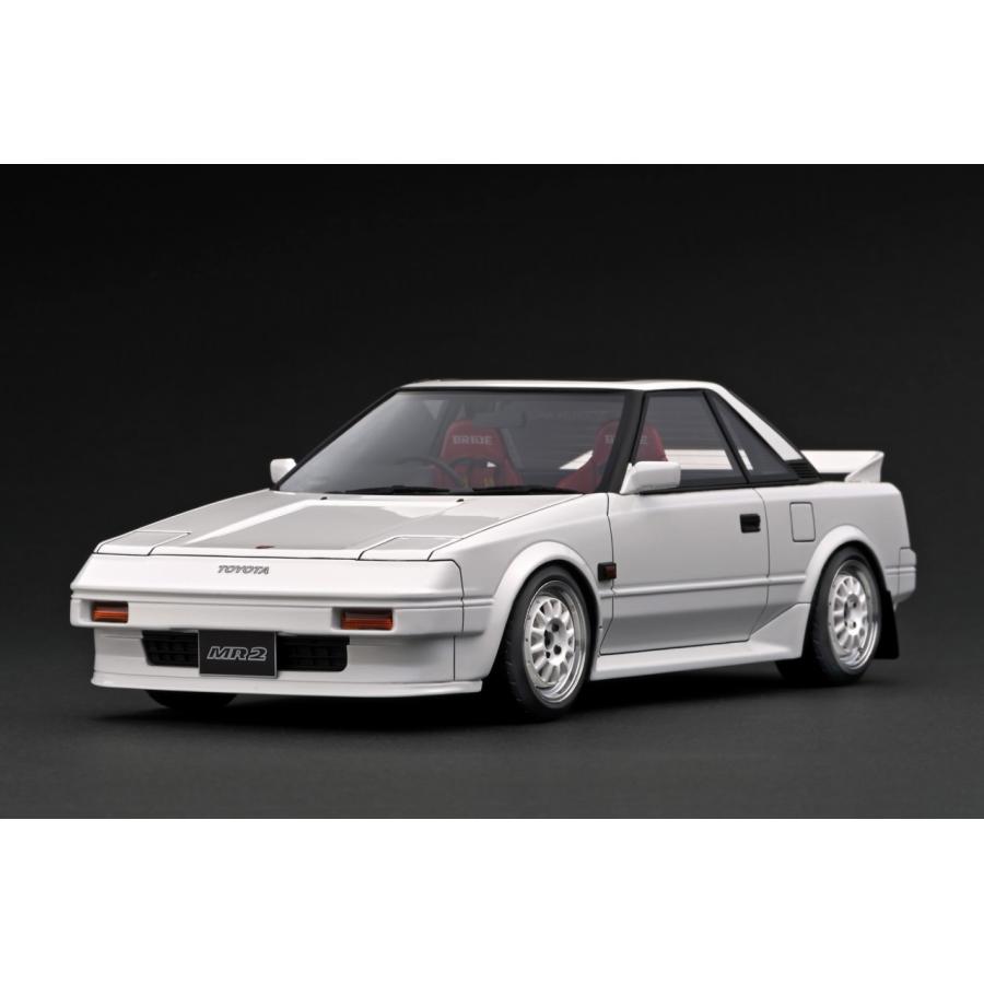 トヨタ MR2 AW11 ミニカー ホワイト ブラック　明治チューインガム ignition model（イグニッションモデル） 8/25 予約締切 ignition
