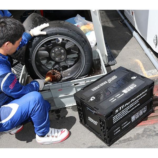 SUBARU（スバル） 【STI】折りたたみコンテナ ブラック M 50L【スバル 