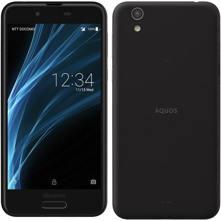 AQUOS sense 【中古スマートフォン】 シャープ SH01K ブラック 【A