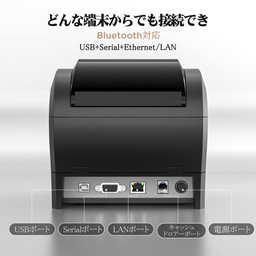 MUNBYN レシートプリンター 感熱式プリンター 高速印刷 USB MUNBYN レシートプリンター 感熱式プリンター 高速印刷 USB
