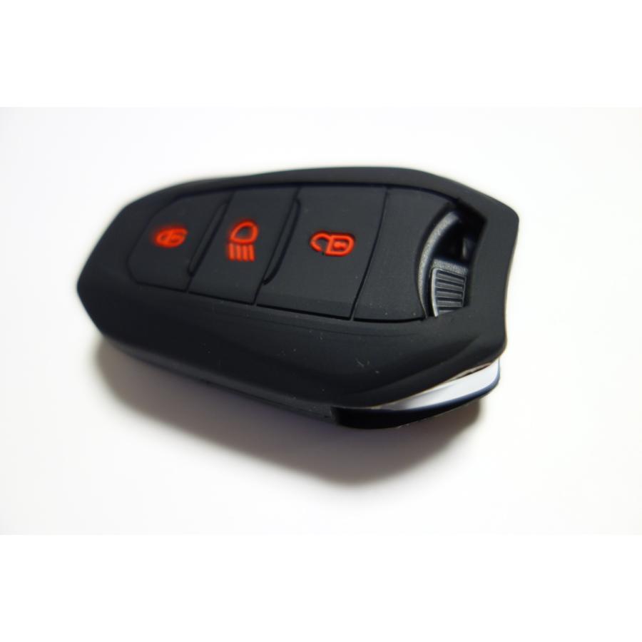 スイッチ　本体　四台セット 送料込□プジョー/シトロエン シリコン キーケース 508/308/208/2008