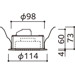 ODELIC（オーデリック） OD361321BCRS（No.293GB)LED電球型ダウン