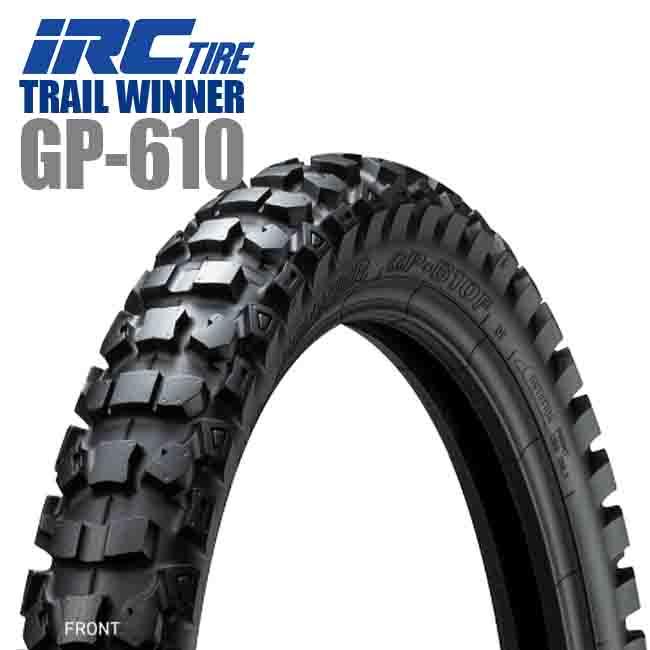 IRC 送料無料 IRC TRAIL WINNER GP-610 80/100-19 49P WT フロント用