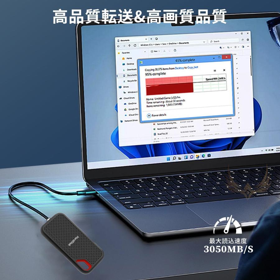 外付けSSD SSD 外付け 最大容量6TB USB3.2 最大3050MB/s USB Type-C
