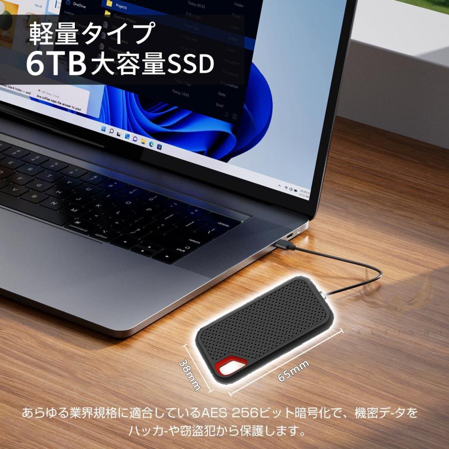 外付けSSD SSD 外付け 最大容量6TB USB3.2 最大3050MB/s USB Type-C