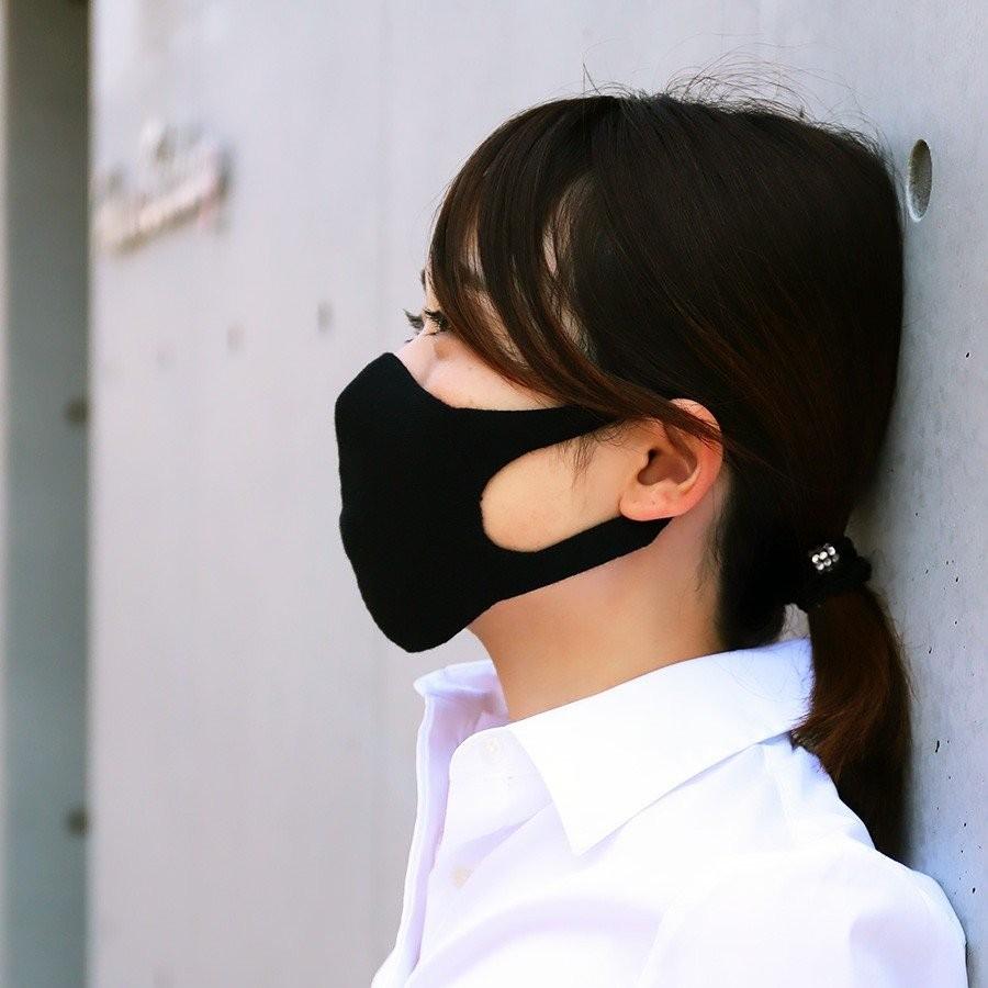 マスク 抗菌 日本製 ユニセックス ウイルス対策 ブラック フリーサイズ 繰り返し 洗える 防臭 立体 おしゃれ |  | 05