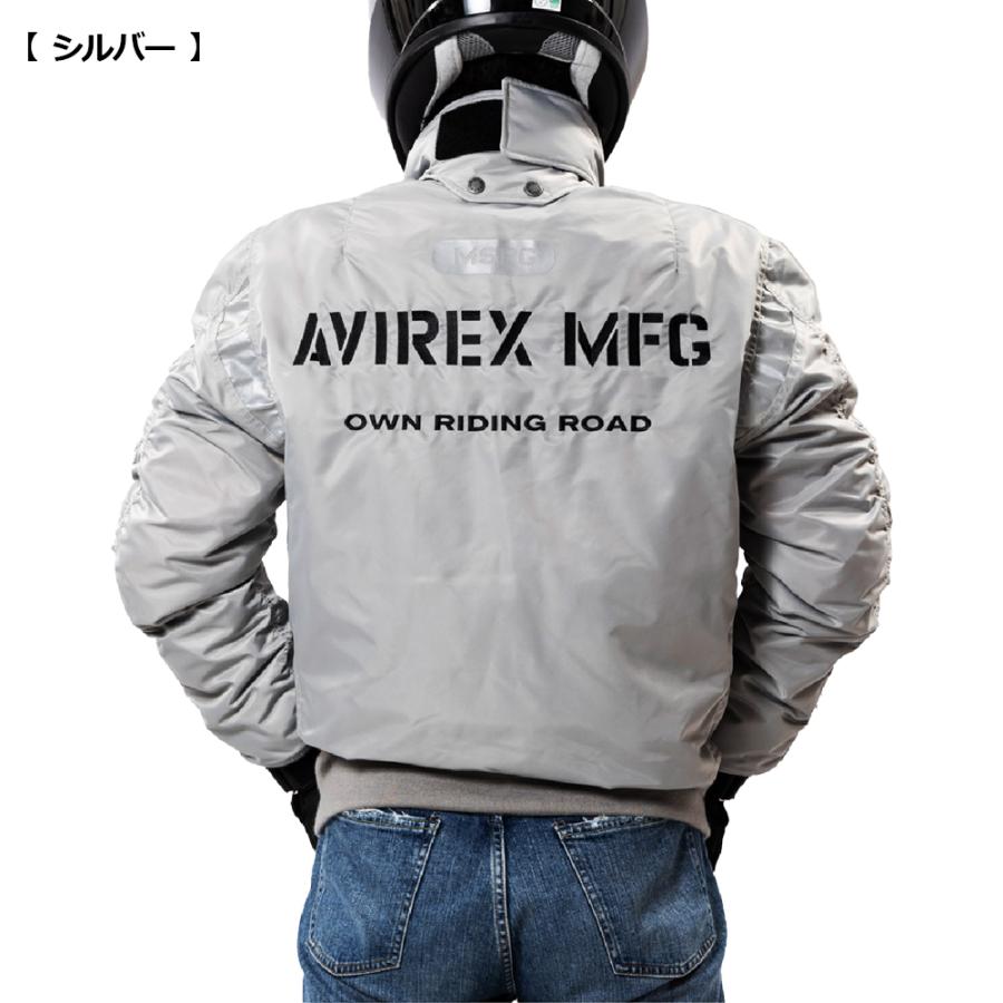 MA-1 AVIREX MFG STD MODEL アビレックス ウインドブレイクフライト バイクジャケット オールシーズン 防風 防寒 超撥水 CE規格 プロテター バイク 立体裁断 | AVIREX | 08
