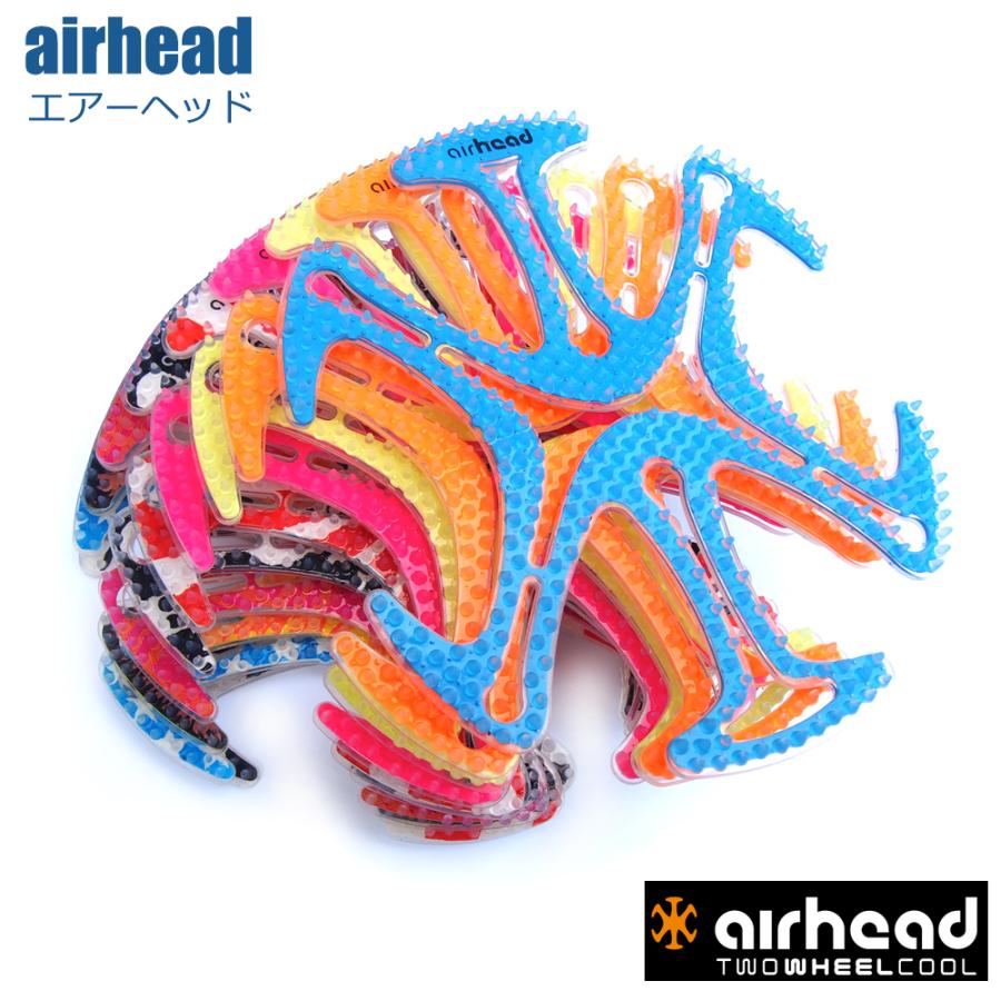 バイク 自転車 AIRHEAD エアーヘッド ヘルメット用 ベンチレーションライナー ツーリング 全14色  工事 現場 静電気防止 抗菌 アレルギー対策加工 | ブランド登録なし
