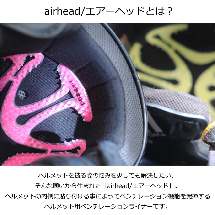 バイク 自転車 AIRHEAD エアーヘッド ヘルメット用 ベンチレーションライナー ツーリング 全14色  工事 現場 静電気防止 抗菌 アレルギー対策加工 | ブランド登録なし | 01