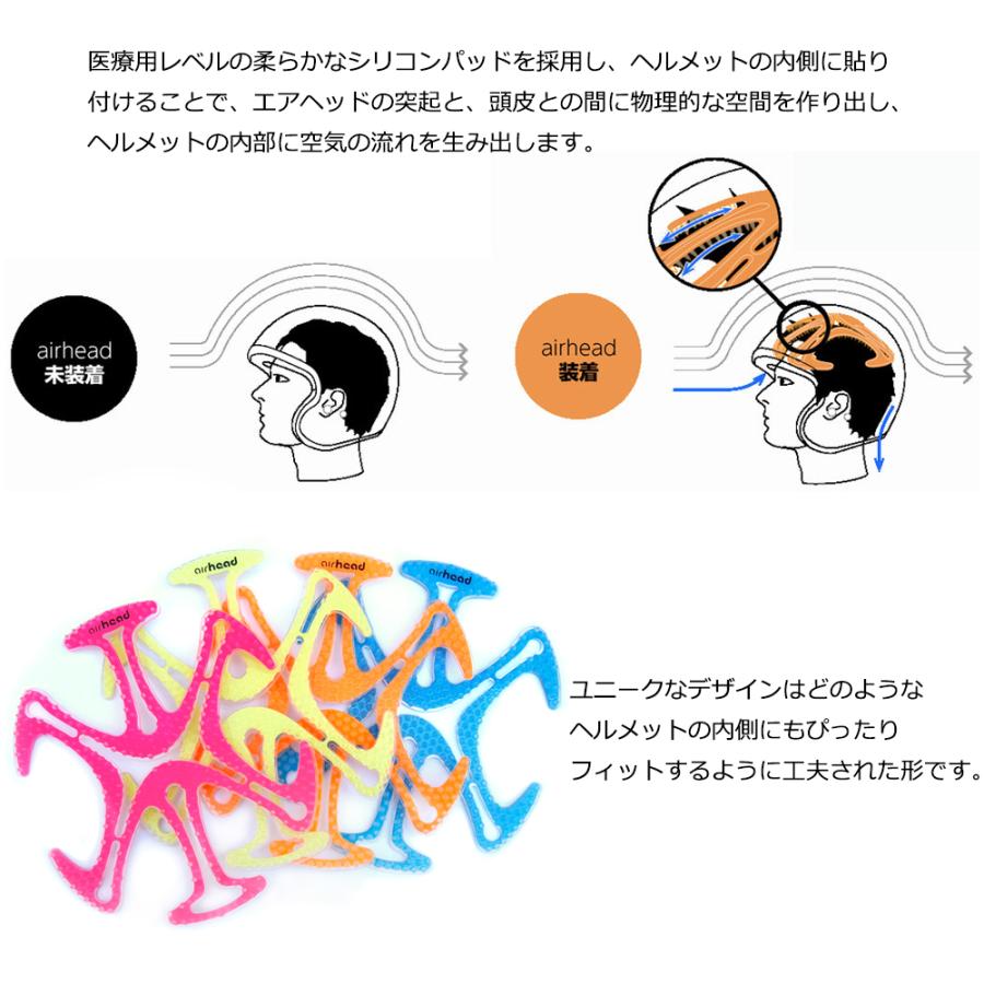 バイク 自転車 AIRHEAD エアーヘッド ヘルメット用 ベンチレーションライナー ツーリング 全14色  工事 現場 静電気防止 抗菌 アレルギー対策加工 | ブランド登録なし | 02