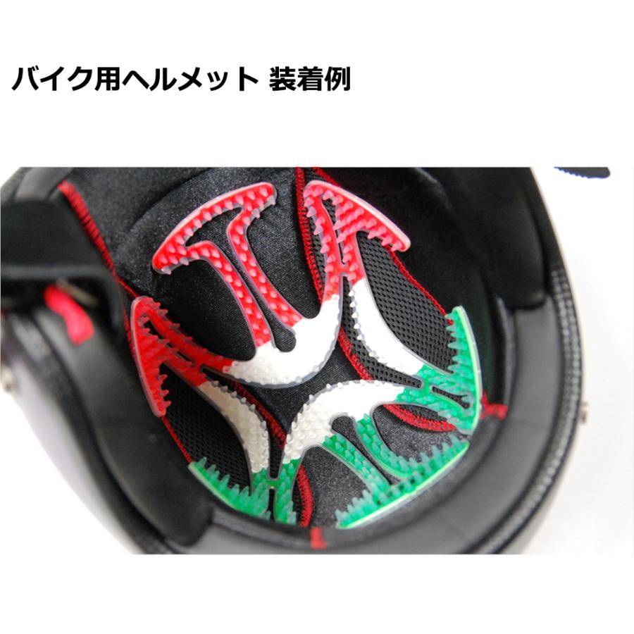 バイク 自転車 AIRHEAD エアーヘッド ヘルメット用 ベンチレーションライナー ツーリング 全14色  工事 現場 静電気防止 抗菌 アレルギー対策加工 | ブランド登録なし | 04