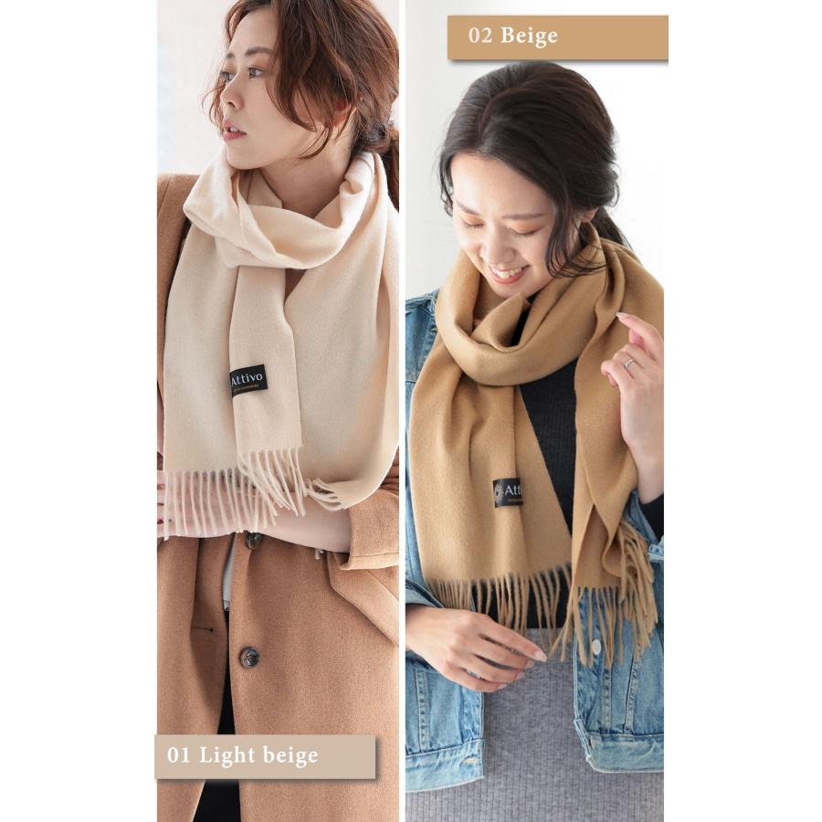Attivo マフラー カシミヤマフラー レディース かわいい Attivo マフラー カシミヤマフラー レディース かわいい