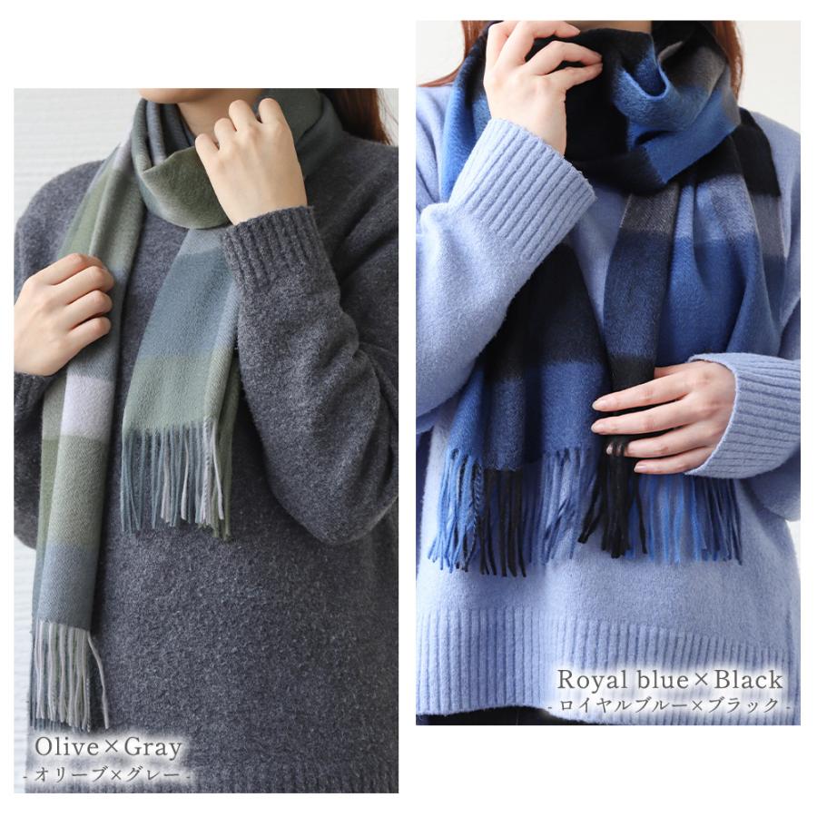 【美品】SAINT LAURENT グレー カシミア　マフラー 23038582_02.jpg