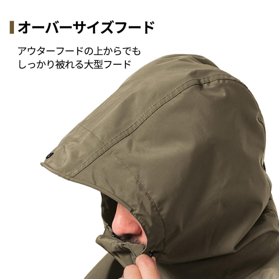 レインウェア ジャケット メンズ  登山 釣り バイク ウェア 防水 防寒 雨具 梅雨 防水 自転車 作業 現場 汚れに強い オーバーサイズ｜alg-select｜02