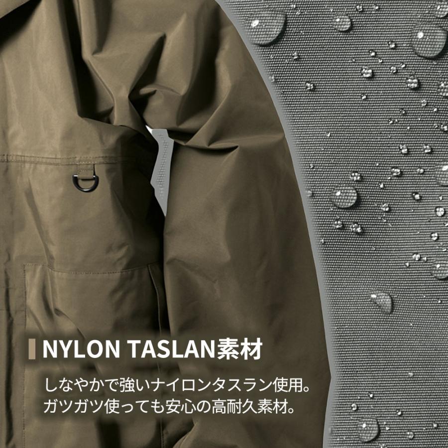 レインウェア ジャケット レインコート メンズ  登山 釣り バイク ウェア 防水 防寒 雨具 梅雨 防水 自転車 作業 現場 | Makku | 04