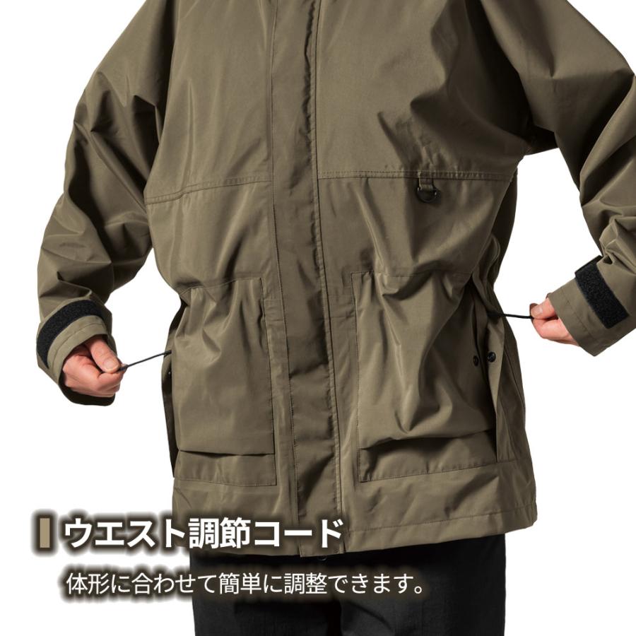 レインウェア ジャケット レインコート メンズ  登山 釣り バイク ウェア 防水 防寒 雨具 梅雨 防水 自転車 作業 現場 | Makku | 06