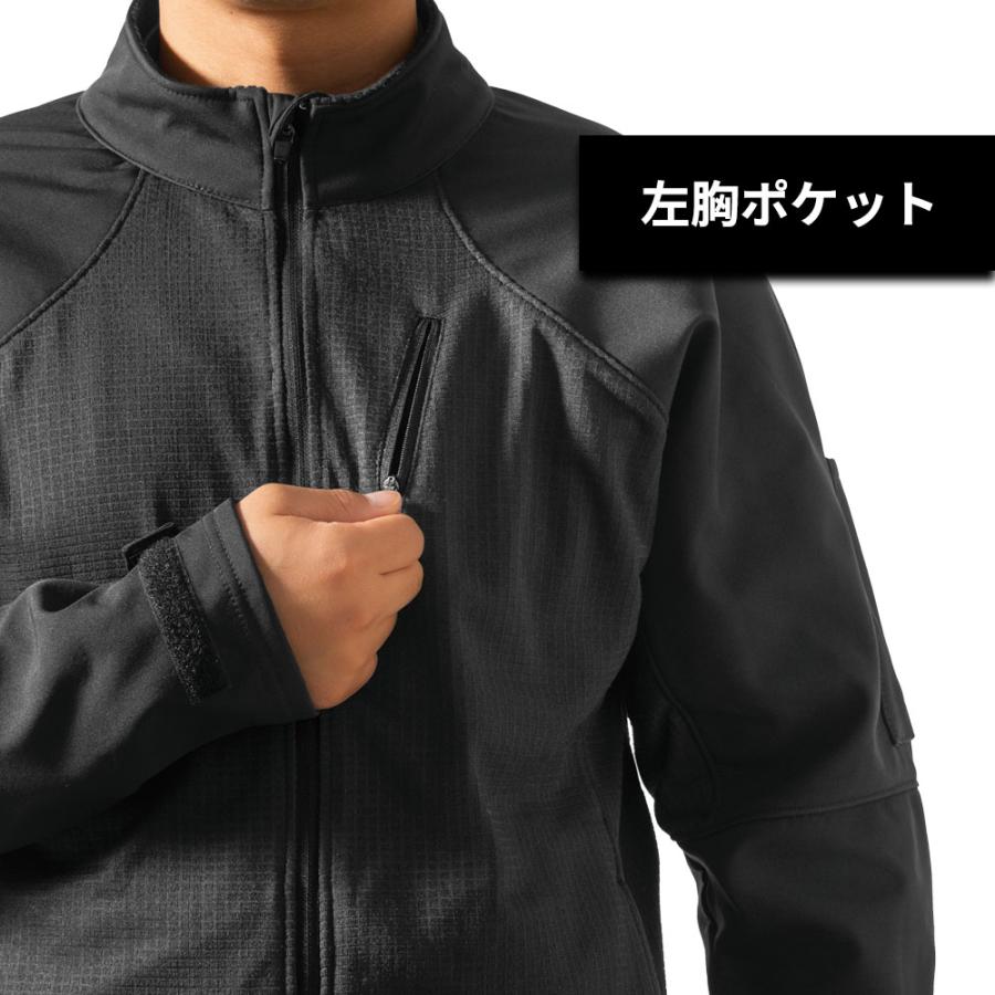 インナーウェア ジャケット メンズ  登山 釣り バイク ウェア 抗菌 防臭 雨具 梅雨 防水 自転車 作業 現場 | Makku | 03