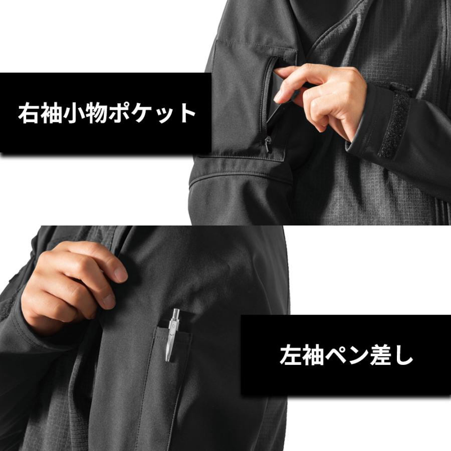 インナーウェア ジャケット メンズ  登山 釣り バイク ウェア 抗菌 防臭 雨具 梅雨 防水 自転車 作業 現場 | Makku | 05