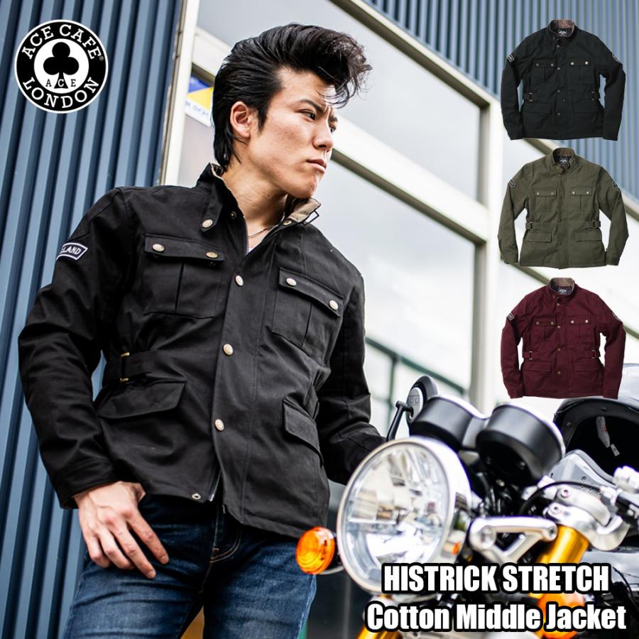 ACE CAFE LONDON バイク用ジャケット プロテクター付き L ACE CAFE LONDON（エースカフェロンドン） バイク ジャケット 秋冬 3色