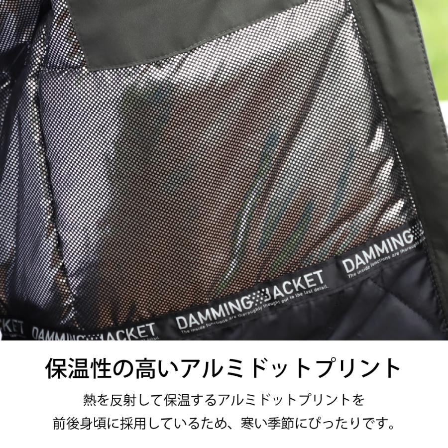 レインコート ジャケット メンズ 登山 釣り バイク ウェア 防水 防寒 雨具 梅雨 軽量 防水 浸透 自転車 作業 Makku AS-3750 | Makku | 06