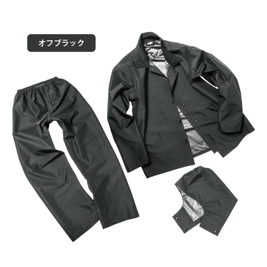 レインウェア 上下 バイク 自転車 防水 アウトドア 通勤 通学 レインスーツ レインコート メンズ レディース | Makku | 15