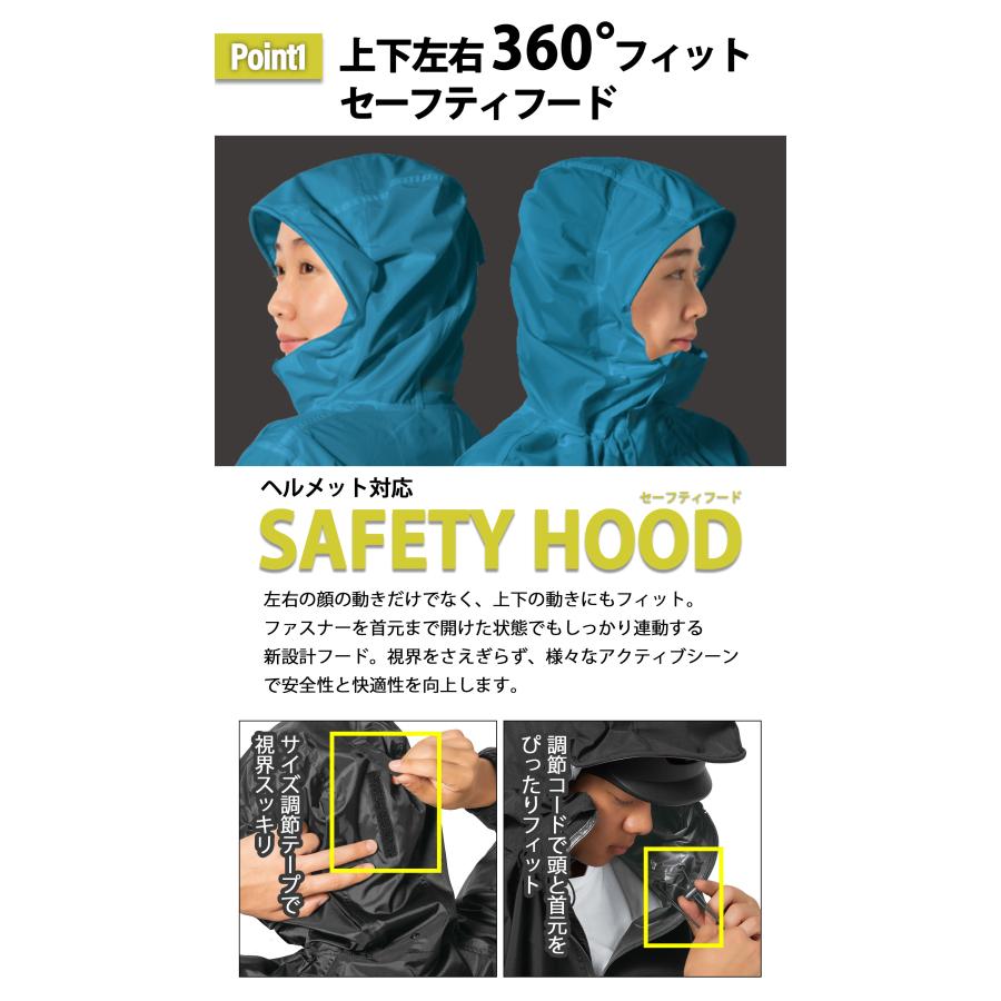 レインスーツ 上下セット 秋冬 防寒対策 回転フード レインコート 現場 自転車 防水 耐水 カッパ メンズ 男女兼用 釣り バイク 登山 |  | 04