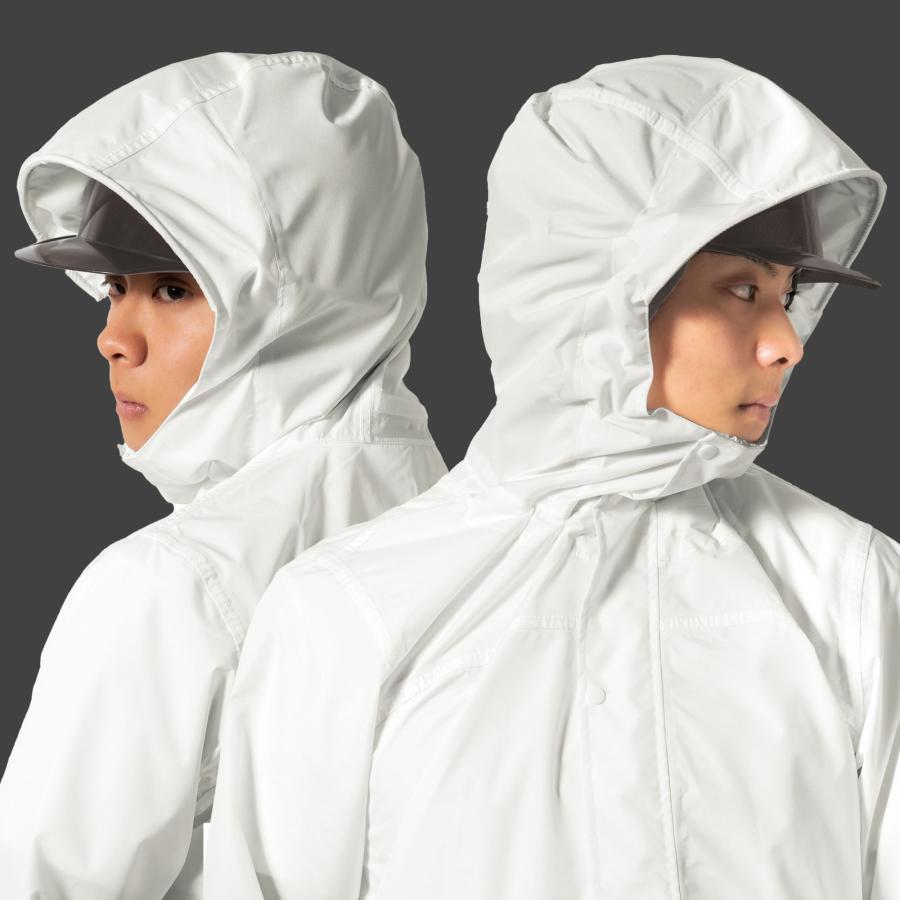 レインスーツ 上下セット 梅雨対策 回転フード リュック バッグ