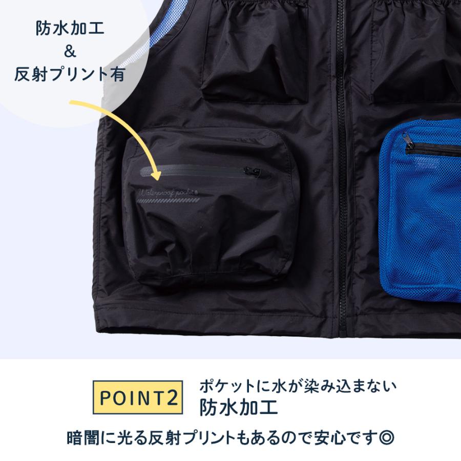 レインコート バッグベスト 2WAY バッグ ベスト 防水 レディース メンズ 自転車 おしゃれ 通勤 通学 レインウェア  梅雨 雨具 ギフト プレゼント |  | 08
