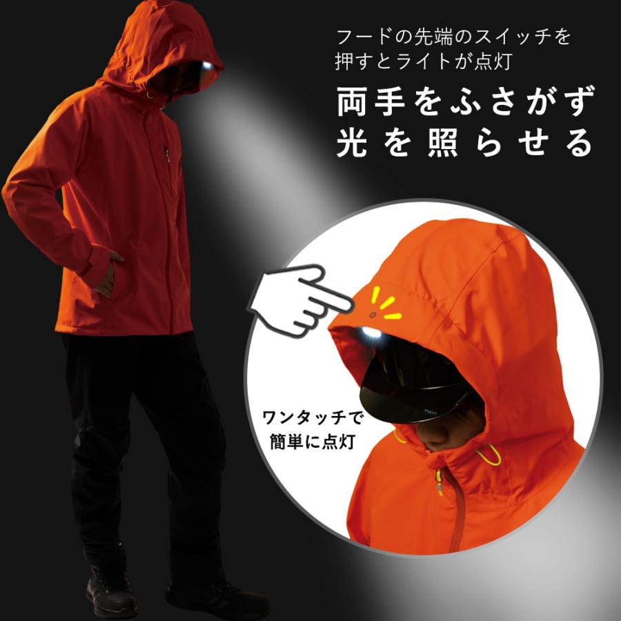 レインコート 自転車 ジャケット 防水 スーツ ライト付き メンズ レディース 梅雨 雨具 ウェア おしゃれ ギフト |  | 01