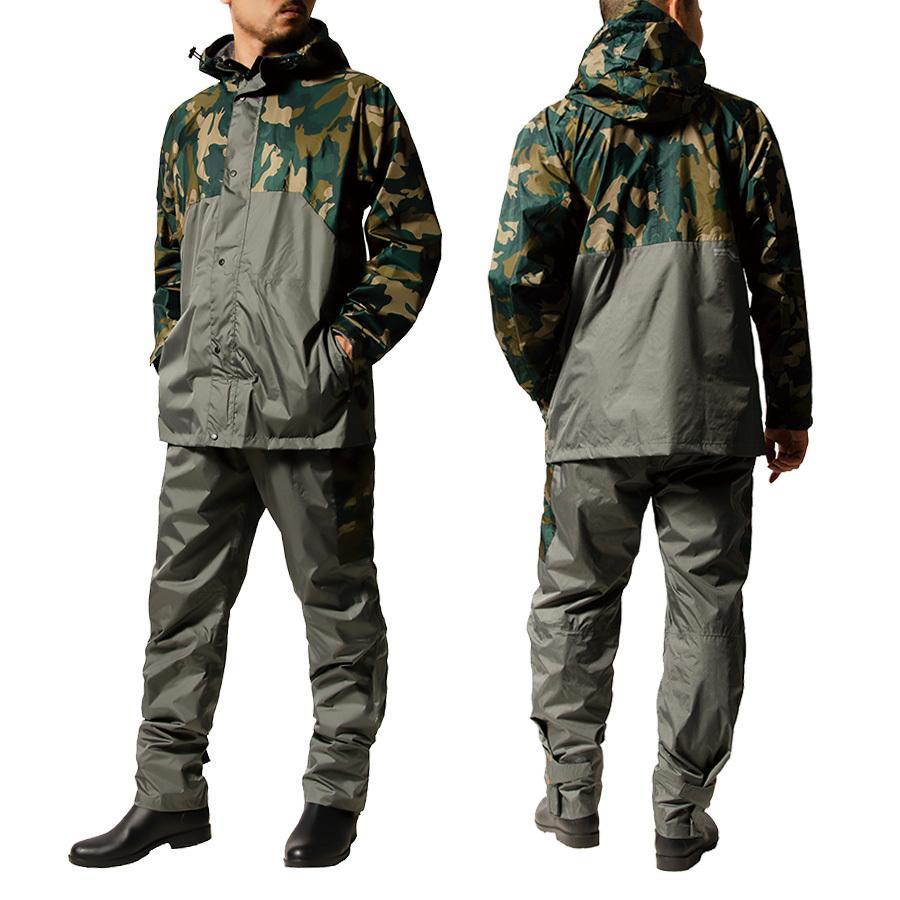 レインコート 自転車 バイク用 メンズ レディース  上下セット ウェア 登山 透湿 防水 アウトドア 通勤 通学 梅雨 雨具 |  | 15