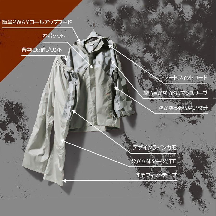 レインコート 自転車 バイク用 メンズ レディース  上下セット ウェア 登山 透湿 防水 アウトドア 通勤 通学 梅雨 雨具 |  | 07