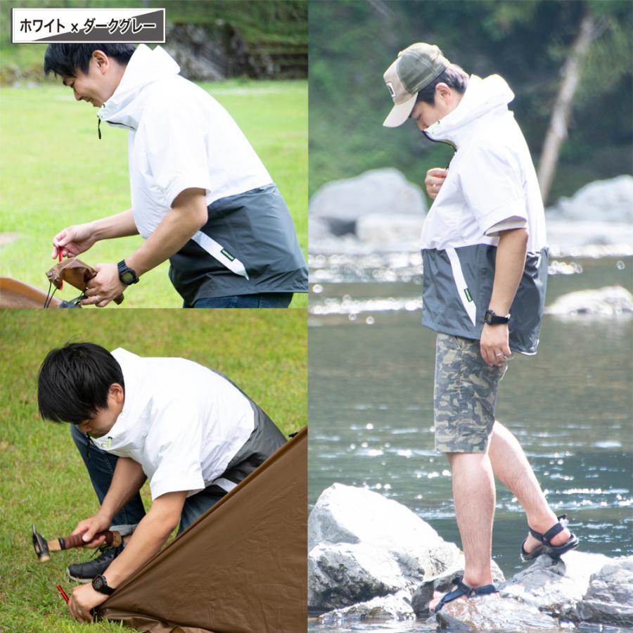 レインコート自転車ジャケット パーカー 防水 軽量 長袖 半袖 2way メンズ 通勤 通学 おしゃれ 梅雨 雨具 |  | 12