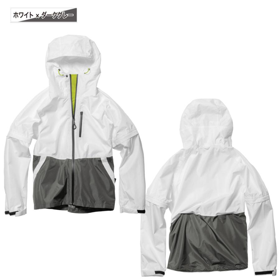 レインコート自転車ジャケット パーカー 防水 軽量 長袖 半袖 2way メンズ 通勤 通学 おしゃれ 梅雨 雨具 |  | 03