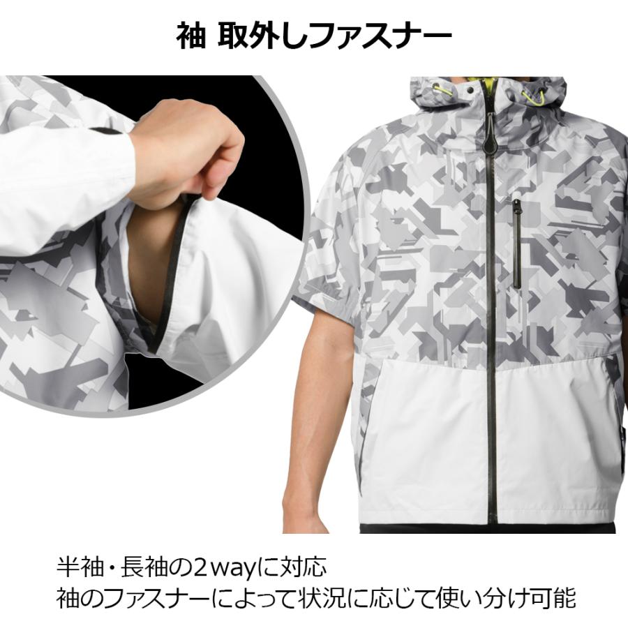 レインコート自転車ジャケット パーカー 防水 軽量 長袖 半袖 2way メンズ 通勤 通学 おしゃれ 梅雨 雨具 |  | 09