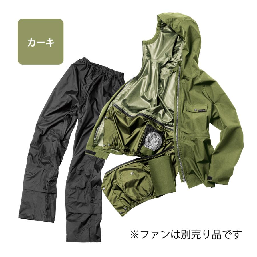 レインウェア ゴルフ スーツ 上下セット ストレッチ メンズ レディース 男女兼用 梅雨 雨具 登山 自転車 釣り バイク｜alg-select｜16