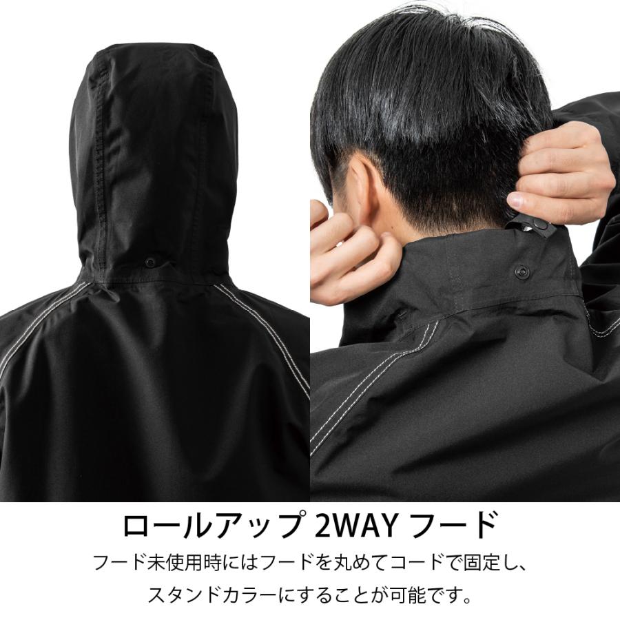 レインウェア ゴルフ スーツ 上下セット ストレッチ メンズ レディース 男女兼用 梅雨 雨具 登山 自転車 釣り バイク｜alg-select｜05