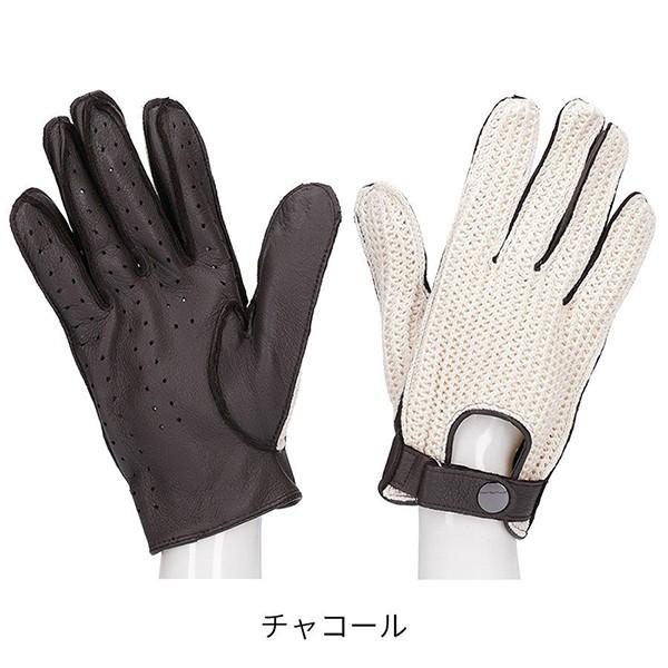 革手袋 レザーグローブ メンズ 鹿革 ドライビンググローブ ニット編み Attivo ブランド ディアスキン オールシーズン 男性用 全3色 2サイズ | Attivo | 11