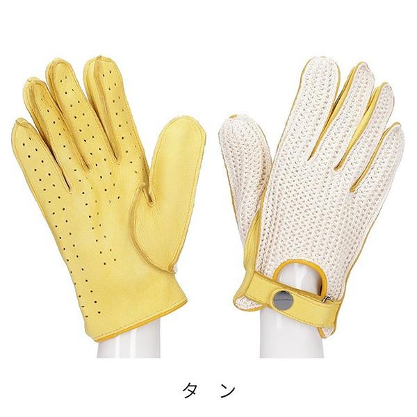 革手袋 レザーグローブ メンズ 鹿革 ドライビンググローブ ニット編み Attivo ブランド ディアスキン オールシーズン 男性用 全3色 2サイズ | Attivo | 12
