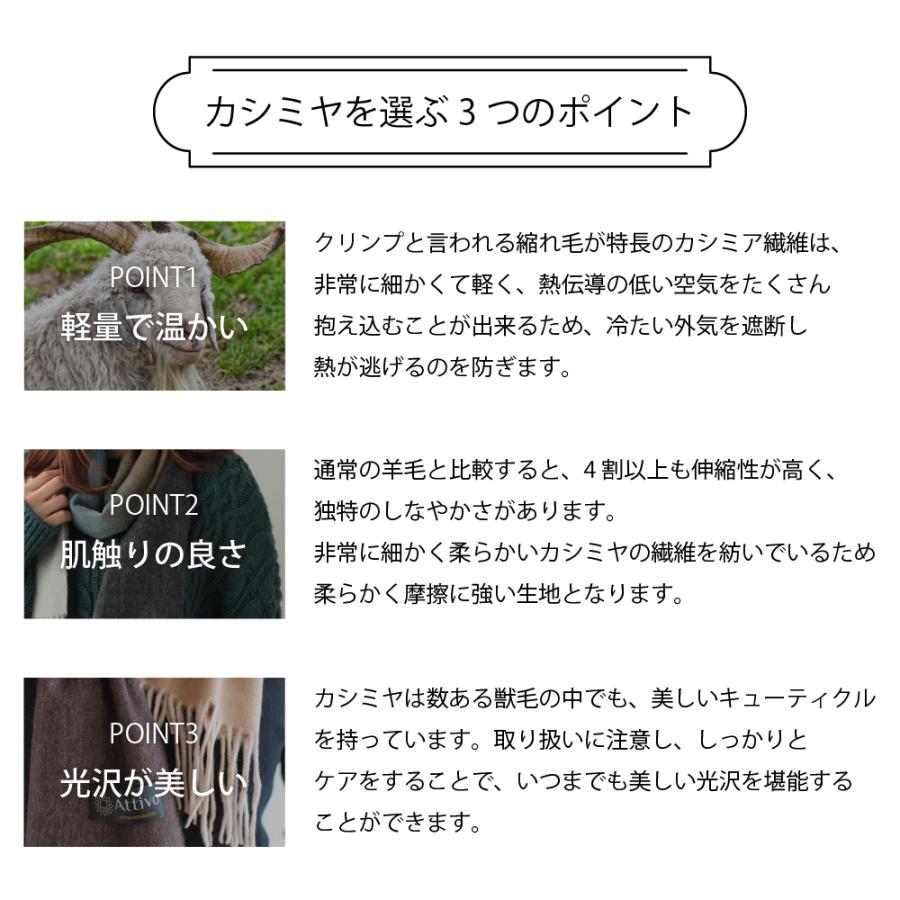 マフラー レディース カシミヤ マフラー グラデーション 女性 ショール カシミア ATCM03 CS | Attivo | 08