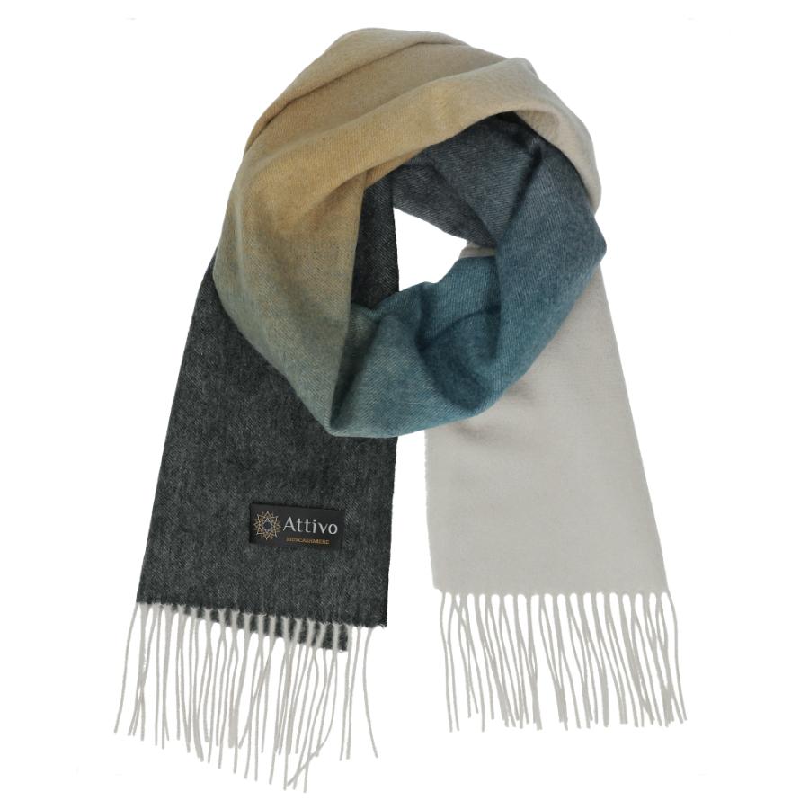 マフラー レディース カシミヤ マフラー グラデーション 女性 ショール カシミア ATCM03 CS | Attivo | 14