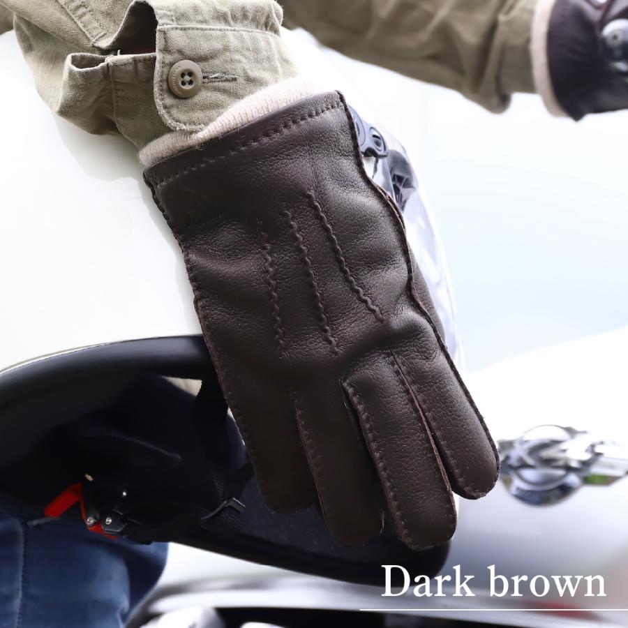 革手袋 メンズ レザーグローブ バイク 自転車 暖かい 鹿革 ブランド Attivo | Attivo | 08