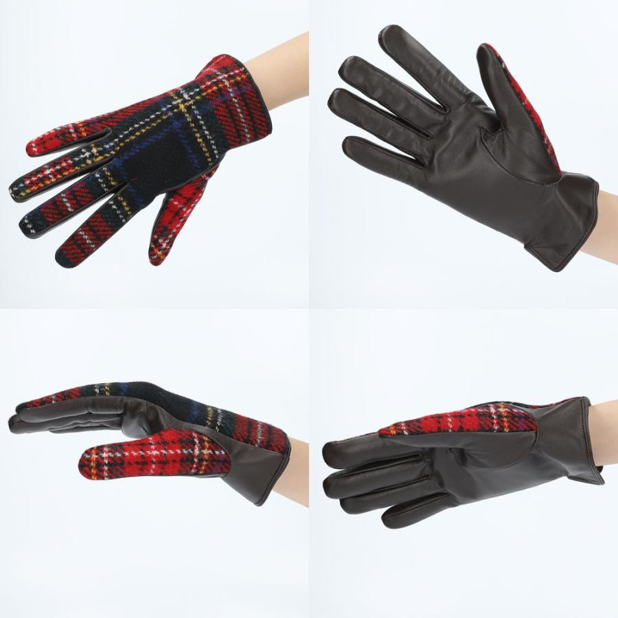 革手袋 ハリスツイード レディース スマホ対応 本革 羊革 ブランド
