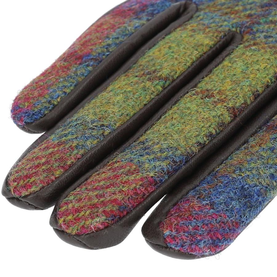 レディース ハリスツイード 手袋 HARRIS TWEED 手袋 レディース 革手袋 ハリスツイード スマホ