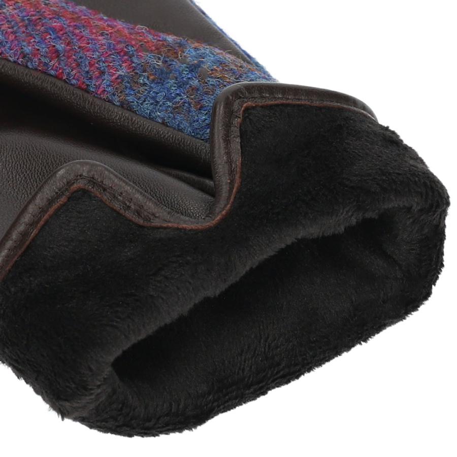 HARRIS TWEED 手袋 レディース 革手袋 ハリスツイード スマホ