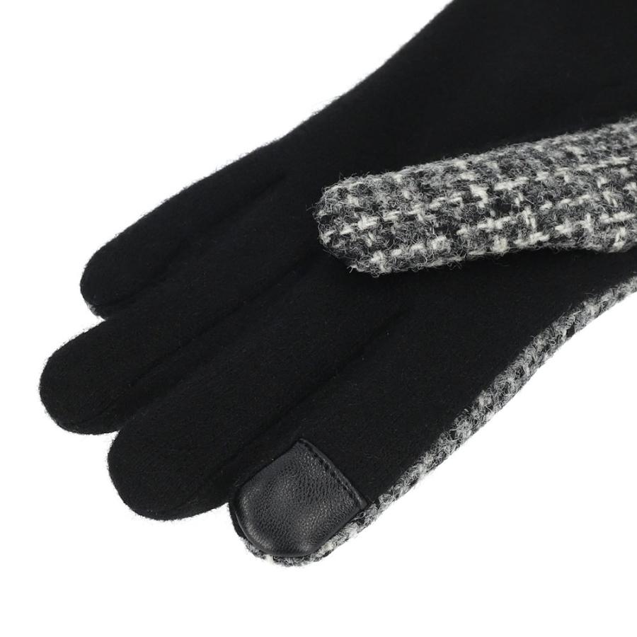 ハリスツイード 手袋 レディース スマホ対応 ラビットファー付 裏地付き ブランド Attivo ATHT06 CS | HARRIS TWEED | 27