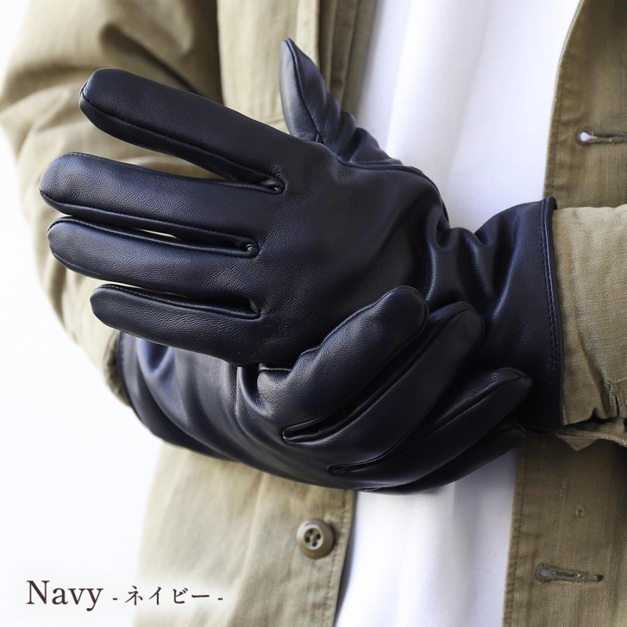 革手袋 メンズ スマホ対応 レザーグローブ 羊革 裏地付き ブランド Attivo ATKU010 CS | Attivo | 09