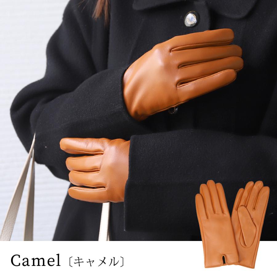 革手袋 レディース スマホ対応 無地 本革 レザーグローブ ブランド Attivo ATKU040 | Attivo | 08