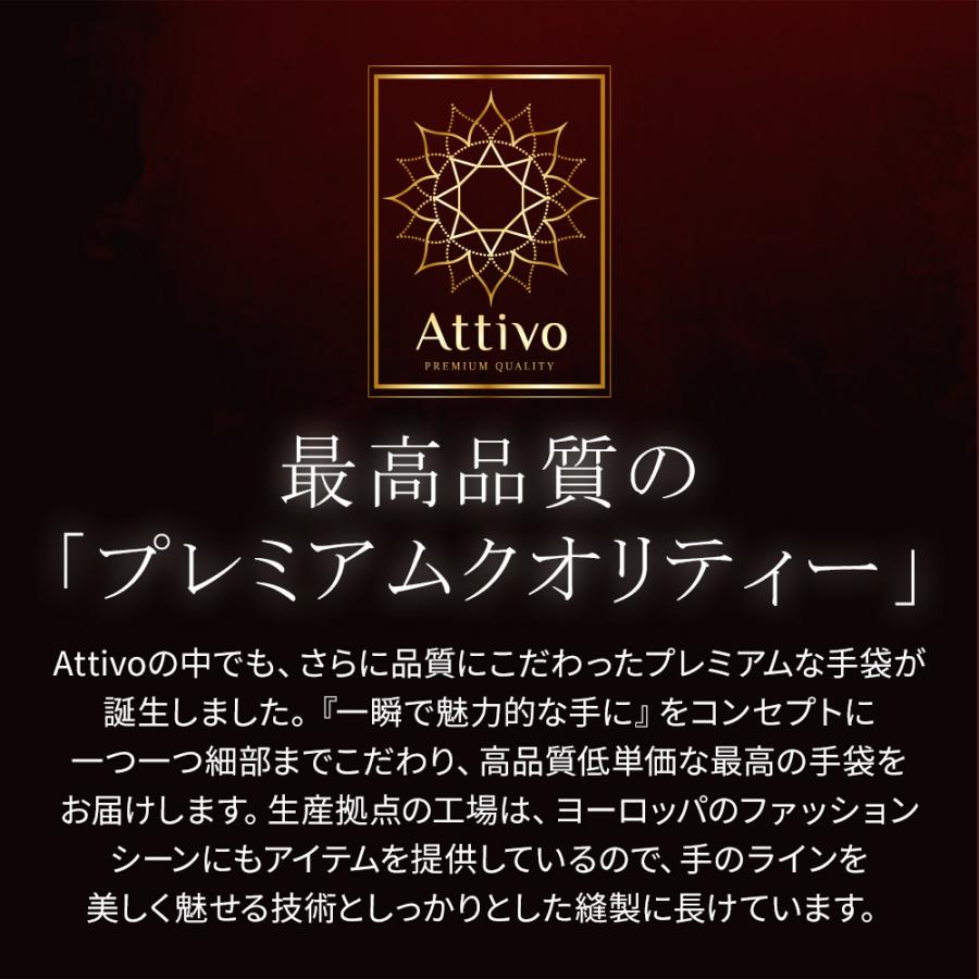 革手袋 メンズ スマホ対応 本革 レザーグローブ 裏地カシミヤ100％ ブランド Attivo ATLC002 | Attivo | 14