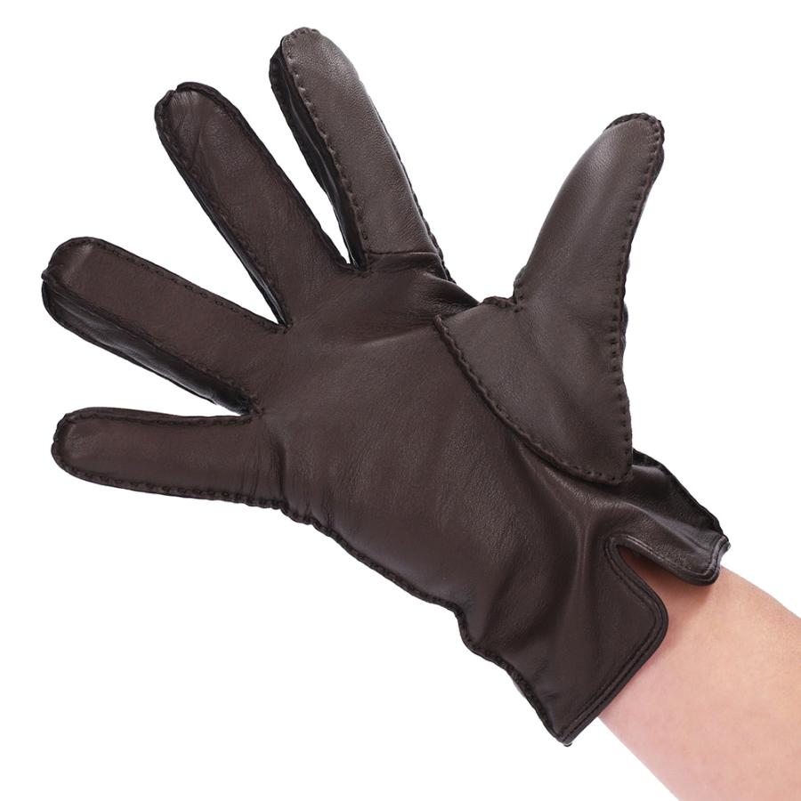 QVQBerluti 手袋 ブラウン/ブラック レザー QVQBerluti 手袋 ブラウン/ブラック レザー QVQBerluti 手袋