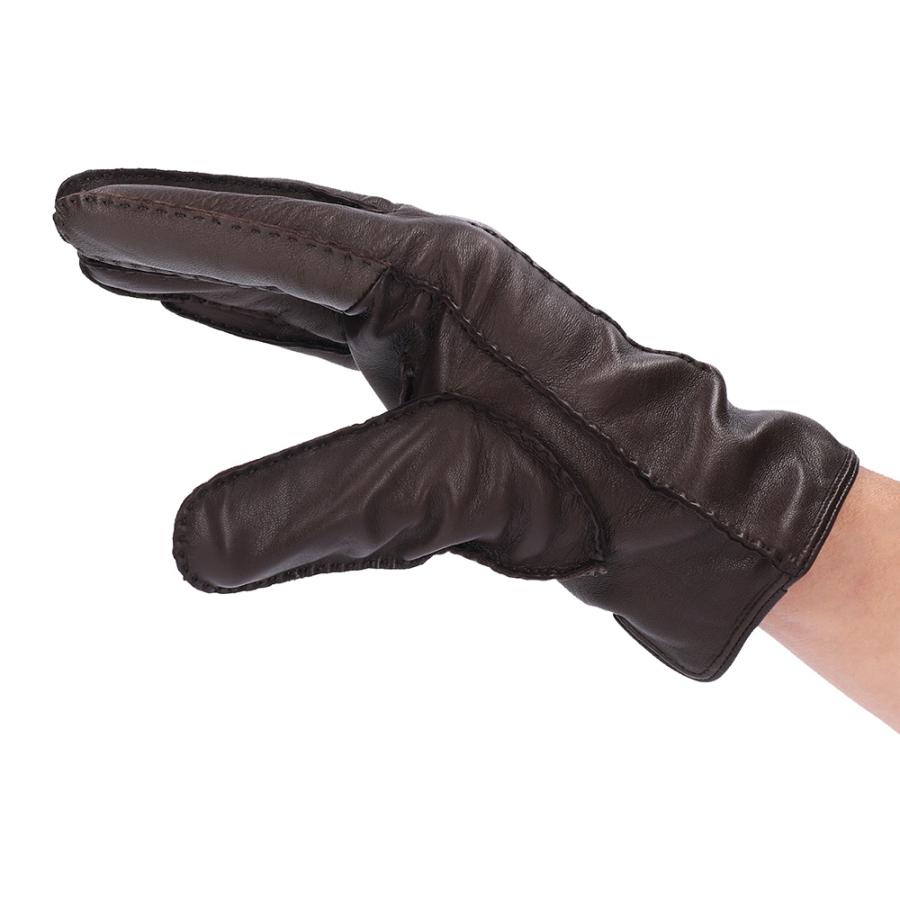 Attivo 革手袋 メンズ スマホ対応 本革 裏地カシミヤ100％ レザー